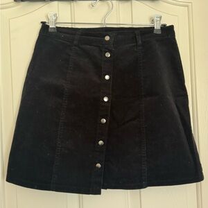 Forever 21 Black A-Line Mini Skirt